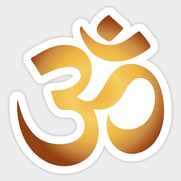 Golden Aum Sticker by majoihart